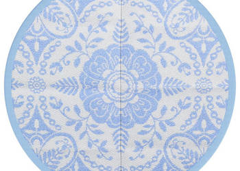 Dywan na zewnątrz błękitny Ø120 cm PP WM-368498