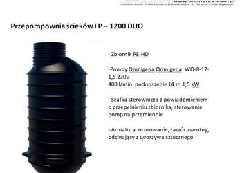 PRZEPOMPOWNIA-2 POMPY OMNIGENA-ZBIORNIK 3200 l