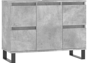 Szafka łazienkowa szarość betonu 80x33x60 cm WM-831664