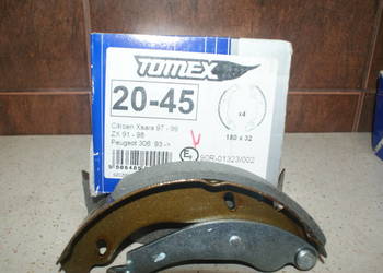 20-45 - TOMEX brakes - SZCZĘKI HAMULC. PEUGEOT 306 93-00 Szc