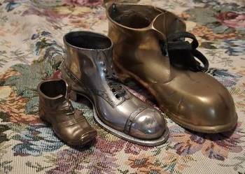 Mosiężne buty 3 sztuki