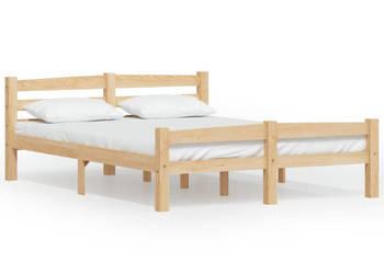 Rama łóżka z litego drewna sosnowego 140 x 200 cm WM-322064