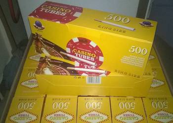 gilzy papierosowe casino tube  20x500szt okazja 4zł