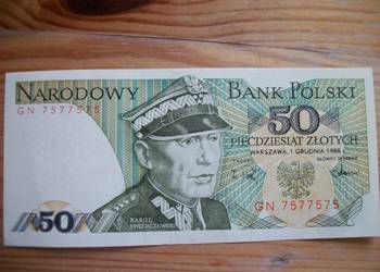 banknot 50zł z1988roku