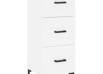 Szafka biała 345x34x90 cm materiał drewnopochodny WM-828604