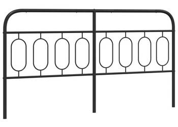 Metalowe wezgłowie łóżka czarne 183 cm WM-377153