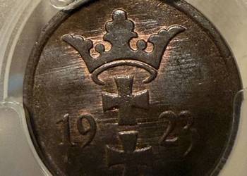 Monety 2 Fenigi 1923 PCGS  MS65