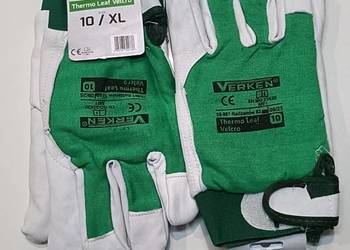 Rękawice robocze ocieplane skórzane Thermo Leaf Velcro