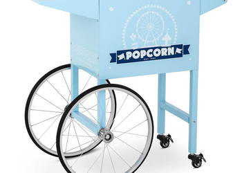 Wózek do maszyny do popcornu - niebieski