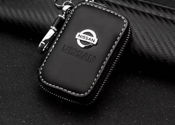 NISSAN BRELOK ETUI NA KLUCZYKI SKÓRA CHROM NOWOCZESNY DESIGN