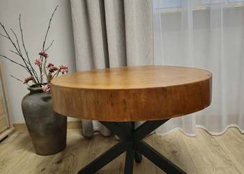 Stolik kawowy plaster drewna