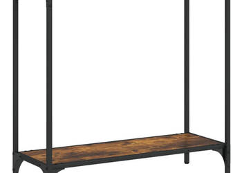 Stolik konsolowy przydymiony dąb 75x305x75 cm WM-837709