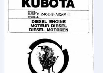 Kubota Z402 silnik katalog częsci zamiennych PL