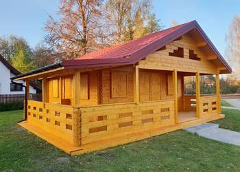 DREWNIANY DOMEK LETNISKOWY SARA 46 + 22 M2