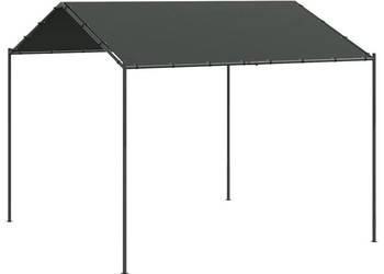 Baldachim ogrodowy antracytowy 4x4 m stal i tkanina WM-362453