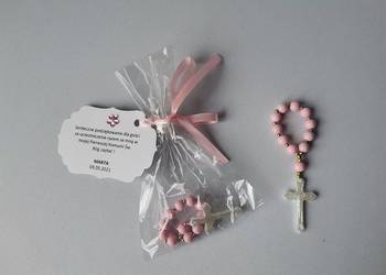 Podziękowania Komunia Różaniec Różowy A2