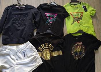 Komplet zestaw ubrań Guess koszulka bluza szorty XS XL