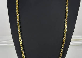 Nowy łańcuszek Jablonex, 59cm. gruby pozłacany