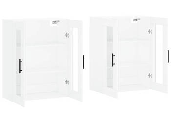Wiszące szafki 2 szt. białe materiał drewnopochodny WM-3197961