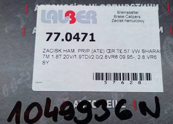 1049936/95VW-2B118-BB Zacisk hamulca przód Galaxy 94-06
