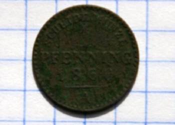 1 PFENNING ( 1 FENIG ) 1860 ROK ( A ) - KRÓLESTWO PRUS