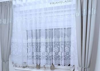 Firana biała z markizety Firany Gotowe Firanki