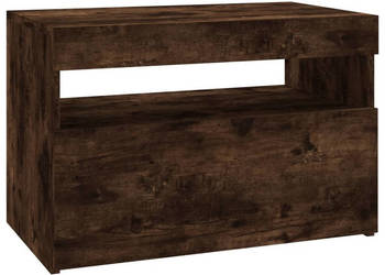 Szafka pod TV z oświetleniem LED przydymiony dąb 60x35x40 cm WM-815678
