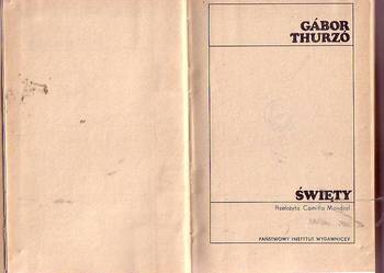 (5762) ŚWIĘTY – GABOR THURZO