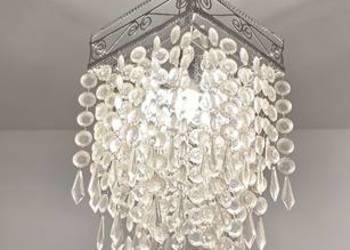Elegancka lampa wisząca kryształowa – styl glamour / retro