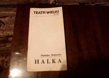 Program opery Halka Moniuszko z PRLu Teatr Wielki w Łodzi