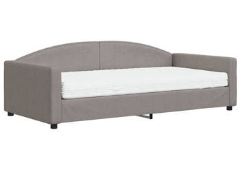 Sofa z materacem do spania kolor taupe tkanina 100x200 cm WM-3197178