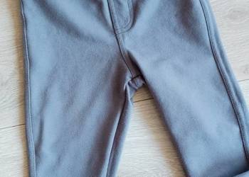Jegginsy legginsy dziewczęce szare z falbanką 98