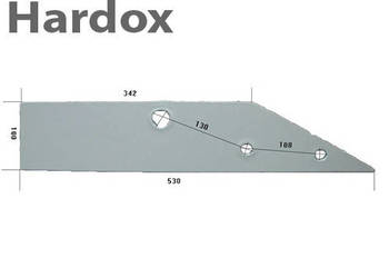Płoza krótka HARDOX 85578/L części do pługa OVERUM