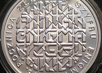 Polska 10 złotych 2007 - SREBRO - złamanie szyfru enigma