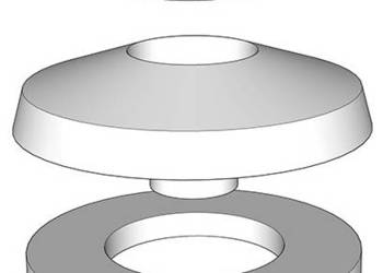 Grzybek montażowy biały 10mm do poliwęglanu komorowego