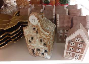 lampion domek ceramiczny