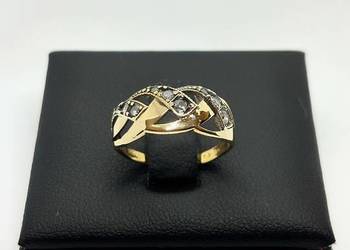 Złoty pierścionek pr 585 1,58g (Rozmiar 8)