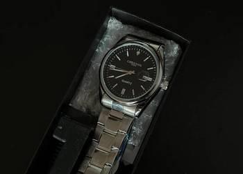 Zegarek męski CHRONOS Vintage Quartz - pasek ze stali nierdzewnej NOWY