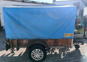 Przyczepka przyczepa samochodowa z hamulcem plandeka 1000kg 1 osiowa lekka