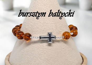 Bransoletka różaniec, dziesiątka różańca, BURSZTYN bałtycki #1015 Bransoletka różaniec, dziesiątka różańca, BURSZTYN bałtycki #1015