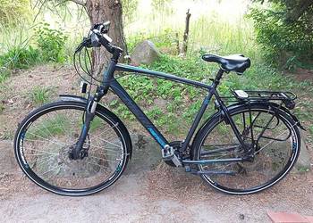 Alu Rower Miejski Męski Merida Crossway 20 3x8 Acera Hydraulika Led 28