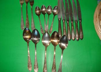 Sztućce  FH Met 90 wysokiej jakości srebrzyste z lat PRL .