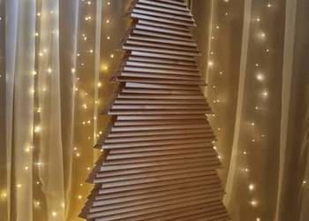 Choinka drewniana ekologiczna, naturalne drzewko świąteczne 160 cm