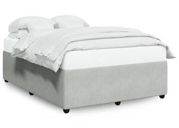 vidaXL Rama łóżka bez materaca, jasnoszara, 140x190 cm(SKU:3285006)