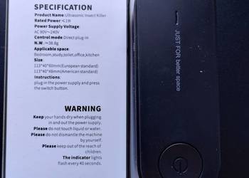 Ultrasonic Insect Killer Odstraszacz Owadów insektów