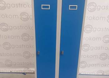 Szafka BHP podwójna drzwi niebieskie 60x50x180