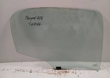 Szyba Drzwi Prawa Tylna Peugeot 206 98-, Oryginał