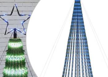 vidaXL Choinka LED 688 LEDs Niebieski 300 cm(SKU:358070)