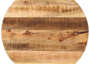 vidaXL Blat stołu, Ø 90x3,8 cm, okrągły, surowe lite drewno (SKU:370016)