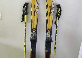 Narty Atomic SL9 Beta Race 170cm + kijki + rękawice Rossignol + 2x okulary
